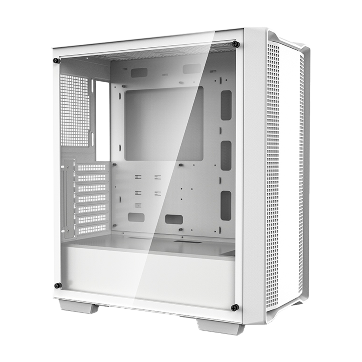 Gabinete Gamer DeepCool CC560 WH Limited, White, Mid Tower, Vidro Temperado, ATX, Sem Fonte, Sem Fan, R-CC560-WHNAA0-C-1