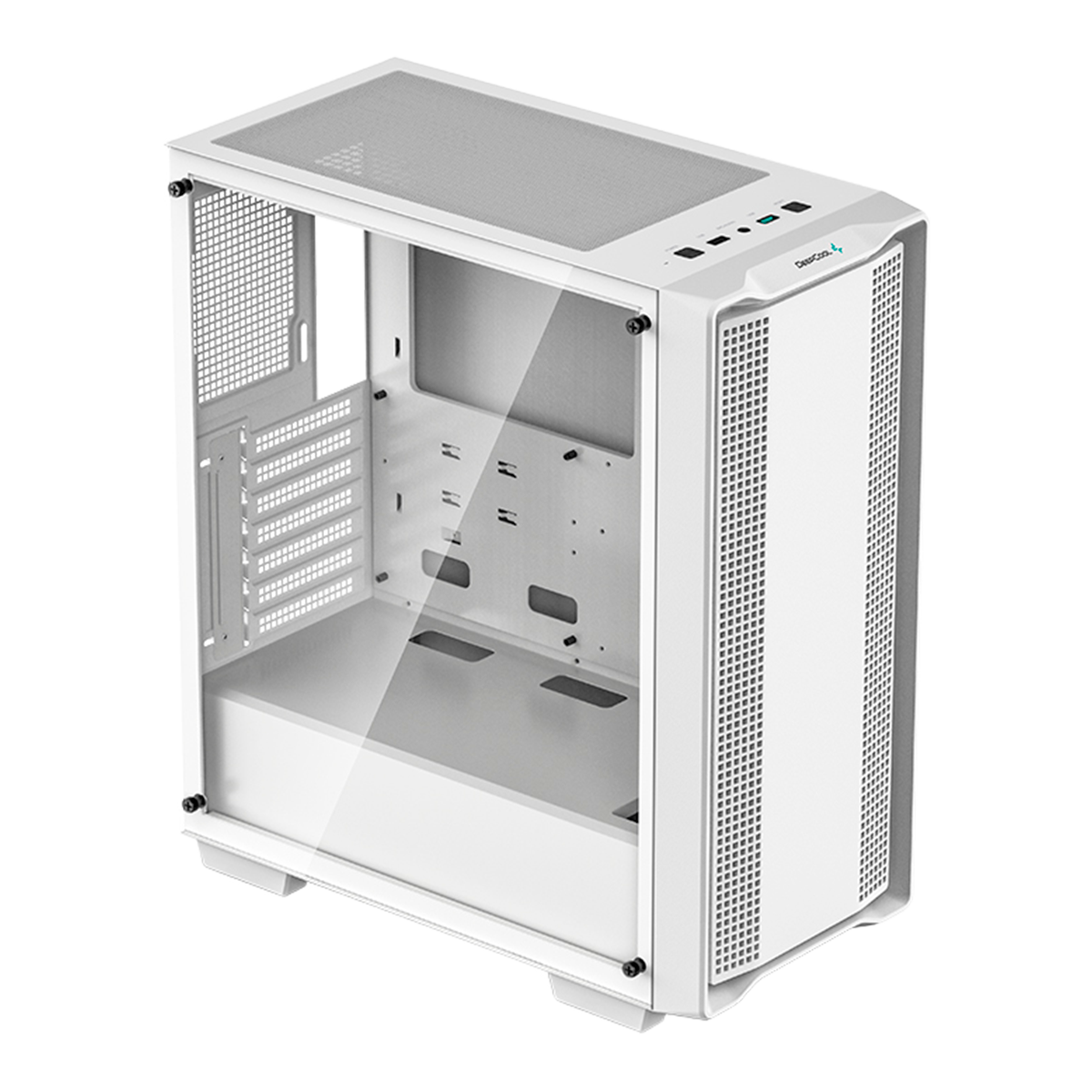 Gabinete Gamer DeepCool CC560 WH Limited, White, Mid Tower, Vidro Temperado, ATX, Sem Fonte, Sem Fan, R-CC560-WHNAA0-C-1