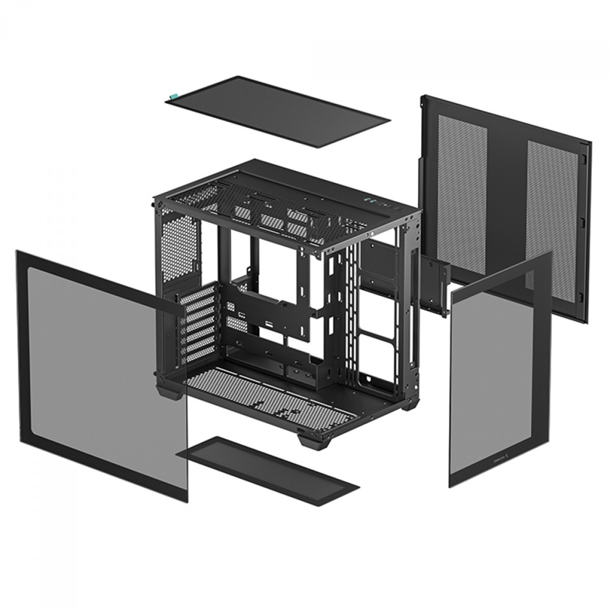 Gabinete Gamer DeepCool CG530, Mid Tower, Vidro Temperado, ATX, Sem Fonte, Sem Fans, Preto, R-CG530-BKNDA0-G-1