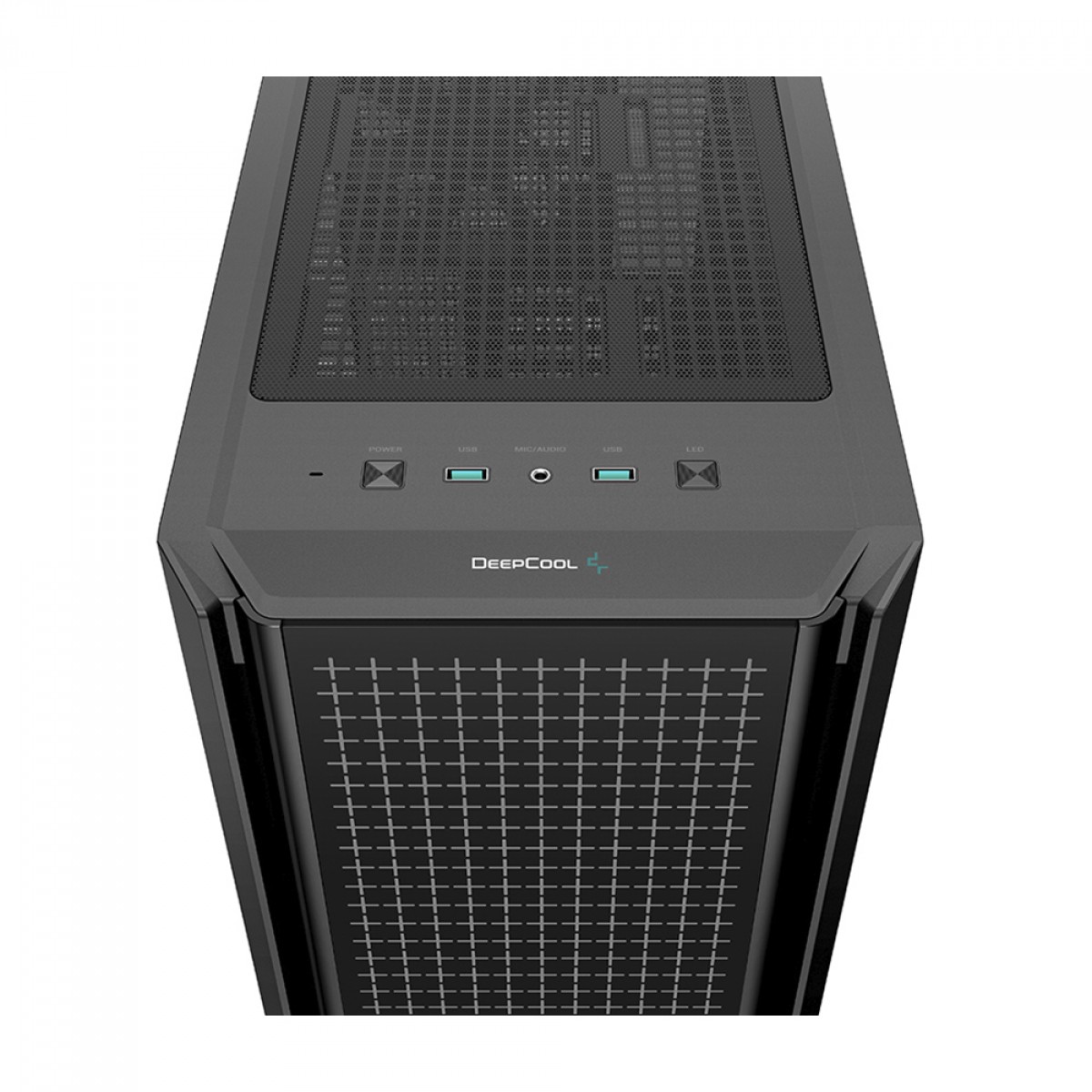 Gabinete Gamer DeepCool CG540, Mid Tower, RGB, Vidro Temperado, Black, E-ATX, Sem Fonte, Com 4 Fans, R-CG540-BKAGE4-G-1