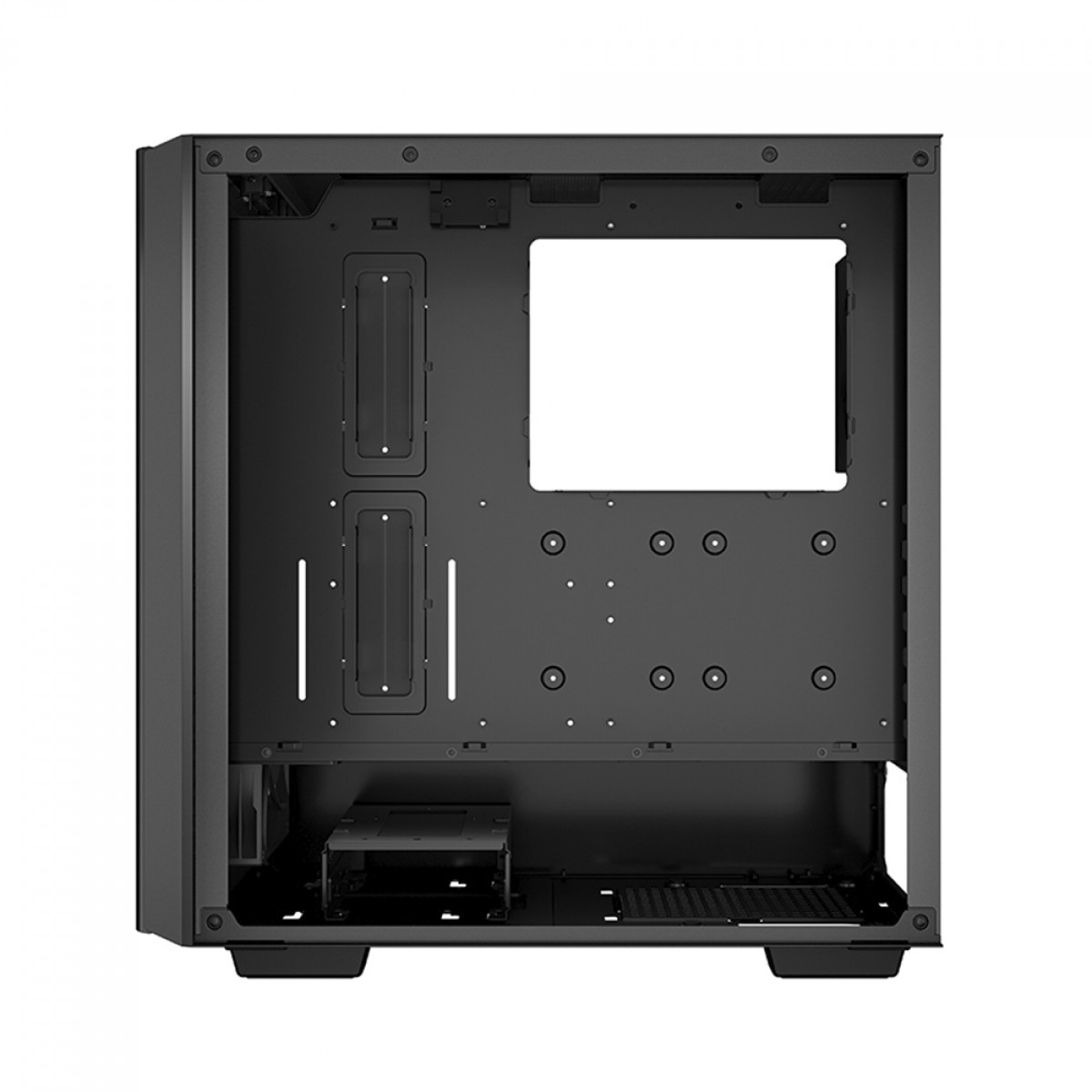 Gabinete Gamer DeepCool CG540, Mid Tower, RGB, Vidro Temperado, Black, E-ATX, Sem Fonte, Com 4 Fans, R-CG540-BKAGE4-G-1