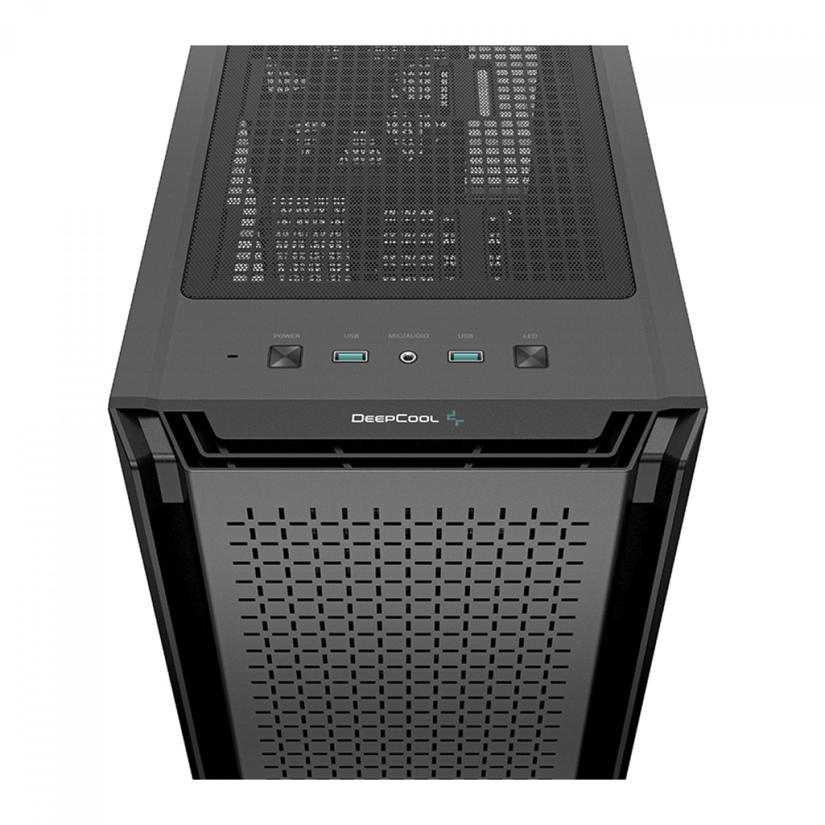 Gabinete Gamer DeepCool CG560, Mid Tower, RGB, Vidro Temperado, Black, E-ATX, Sem Fonte, Com 4 Fans, R-CG560-BKAAE4-G-1