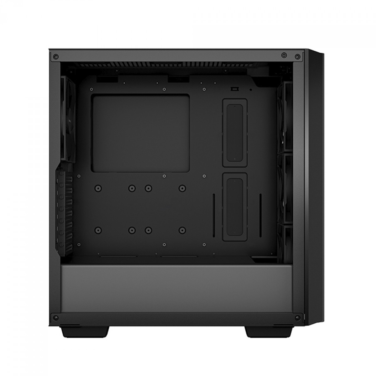 Gabinete Gamer DeepCool CG560, Mid Tower, RGB, Vidro Temperado, Black, E-ATX, Sem Fonte, Com 4 Fans, R-CG560-BKAAE4-G-1