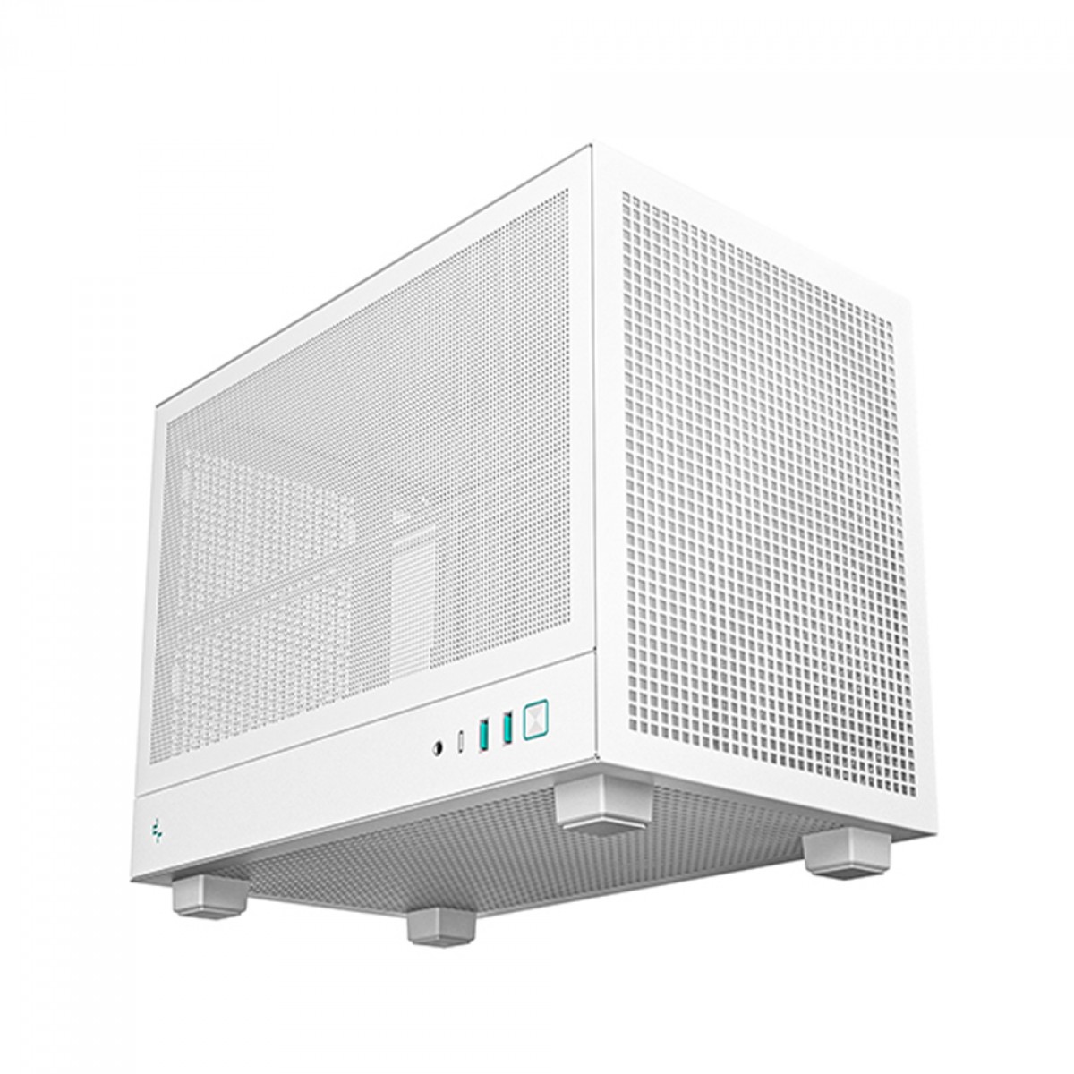 Gabinete Gamer DeepCool CH160 Mesh WH, Mini Tower, Mini-ITX, Branco, Sem Fonte, Sem Fans, R-CH160-WHNMI0-G-1