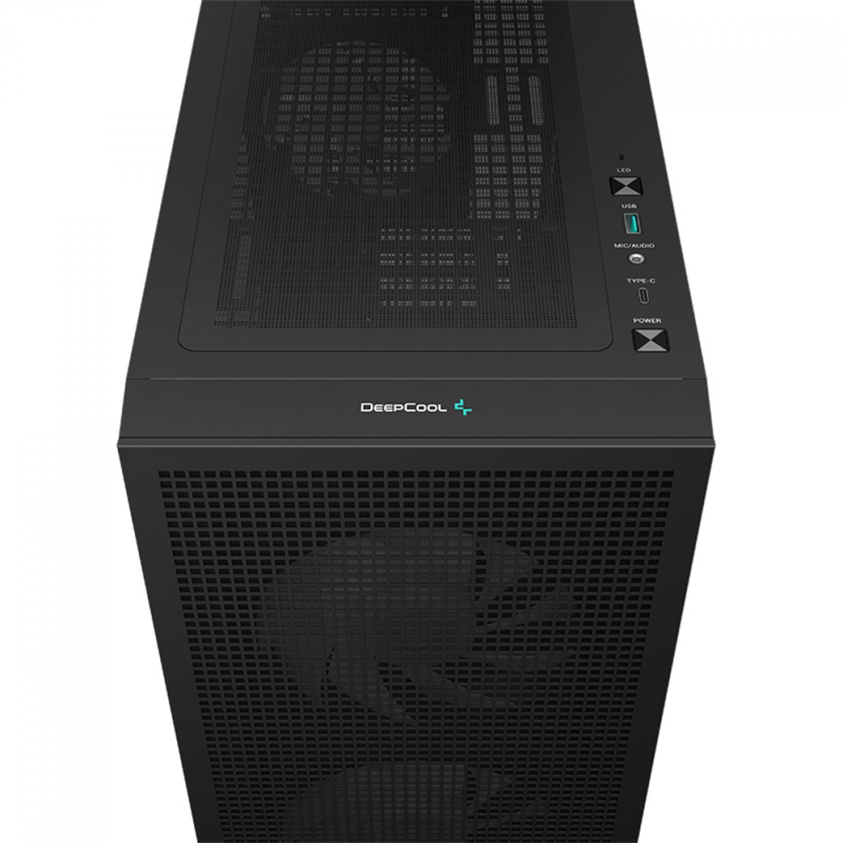 Gabinete Gamer DeepCool CH360 Digital, ARGB, Mid Tower, Vidro Temperado, M-ATX, Sem Fonte, Com 3 Fans, Preto, R-CH360-BKAPE3D-G-1