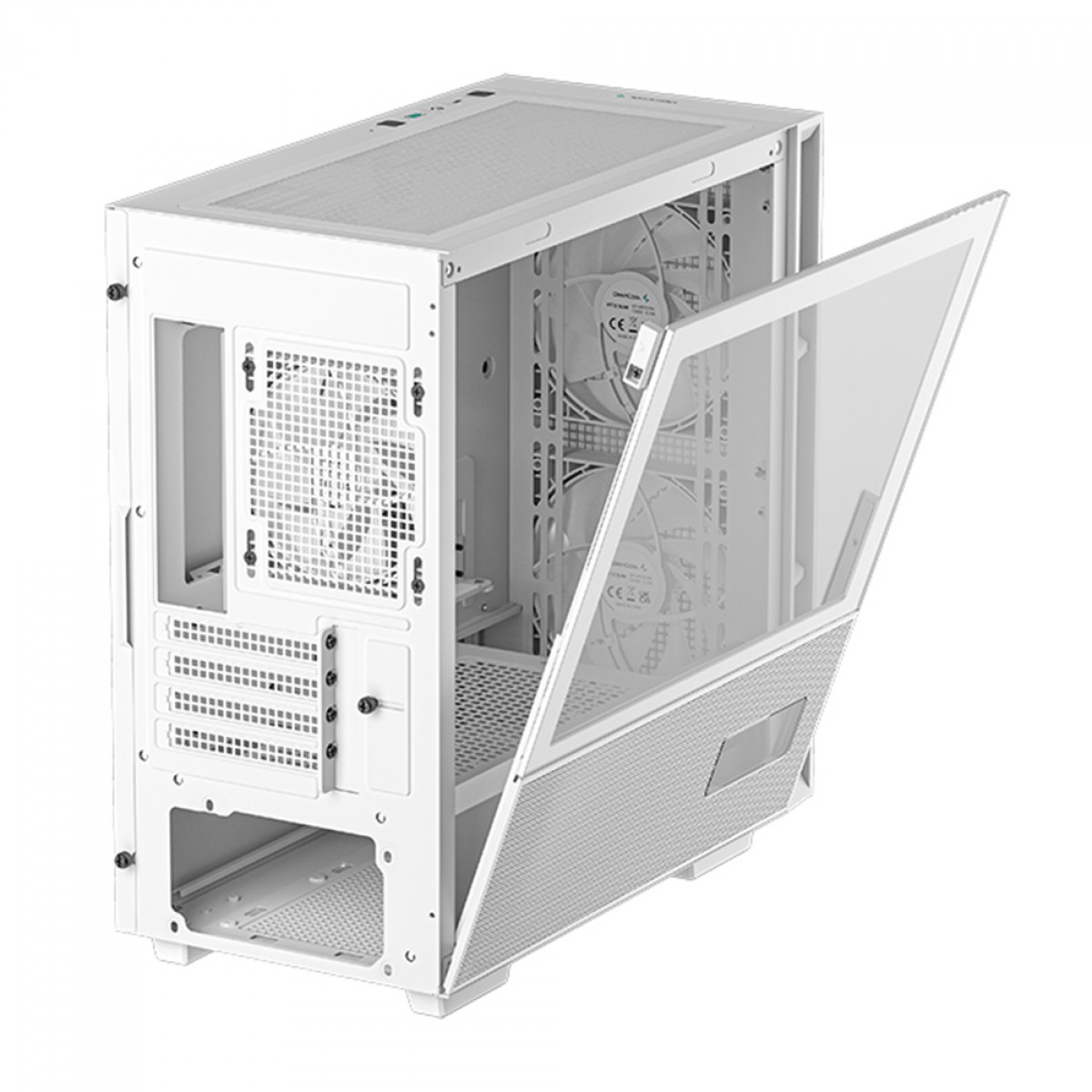 Gabinete Gamer DeepCool CH360 Digital WH, Mid Tower, Vidro Temperado, M-ATX, White, Sem Fonte, Com 3 Fans ARGB, R-CH360-WHAPE3D-G-1
