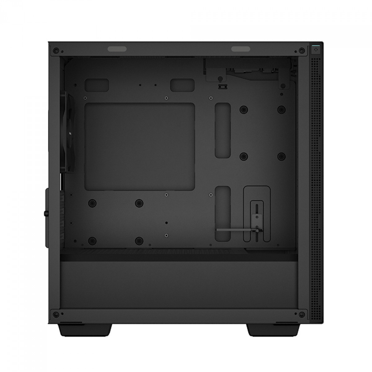 Gabinete Gamer DeepCool CH370, Mini Tower, Vidro Temperado, Black, Sem Fonte, Com 1 Fan, R-CH370-BKNAM1-G-1