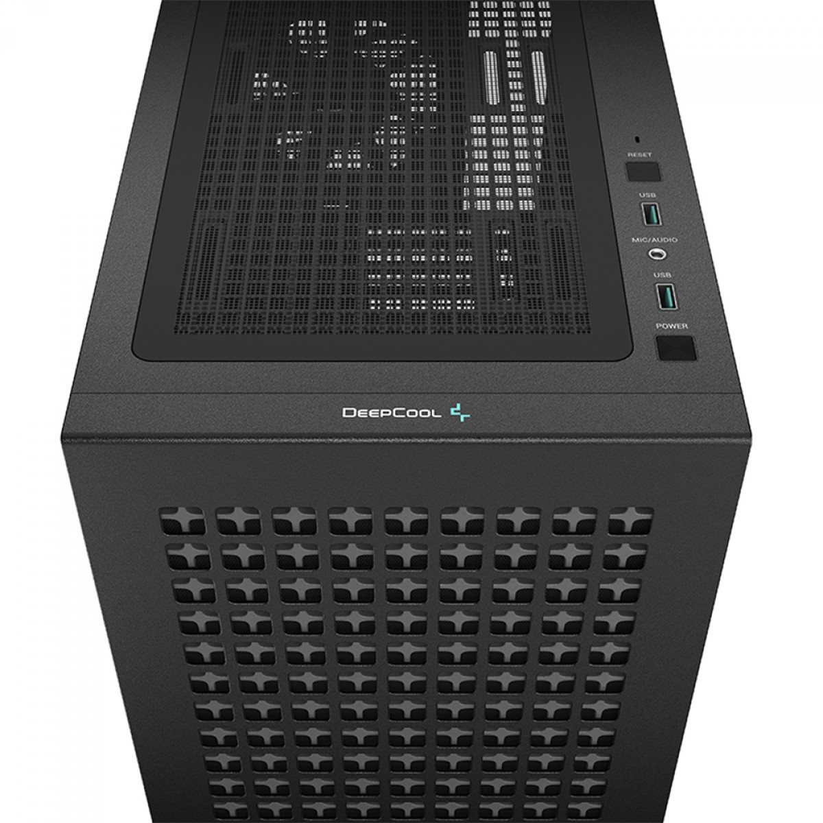 Gabinete Gamer DeepCool CH370, Mini Tower, Vidro Temperado, Black, Sem Fonte, Com 1 Fan, R-CH370-BKNAM1-G-1