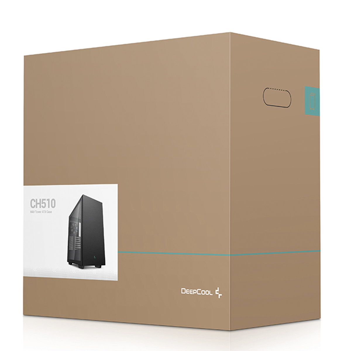 Gabinete Gamer DeepCool CH510, Mid Tower, Vidro Temperado, Sem Fonte, Com 1 Fan, Black, R-CH510-BKNNE1-G-1