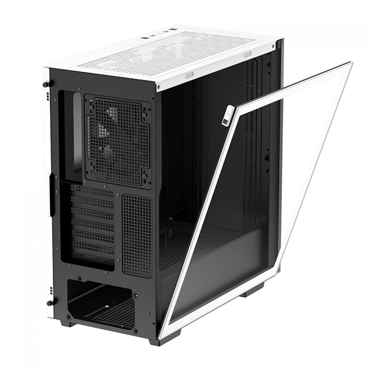 Gabinete Gamer DeepCool CH510 WH, Mid Tower, Vidro Temperado, Sem Fonte, Com 1 Fan, White, R-CH510-WHNNE1-G-1
