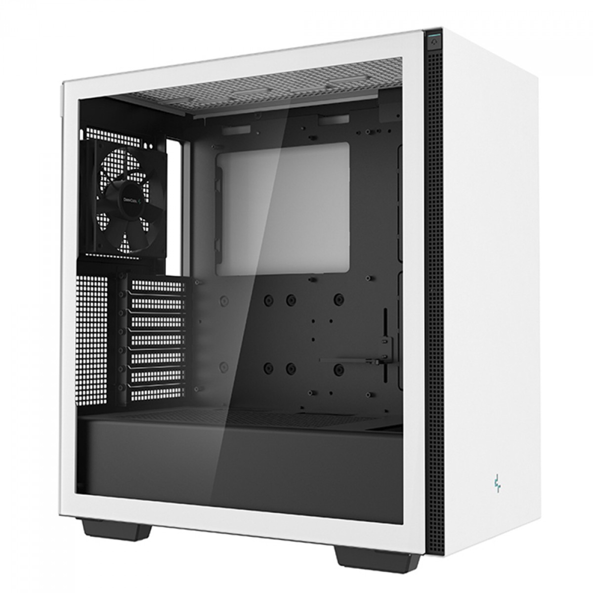 Gabinete Gamer DeepCool CH510 WH, Mid Tower, Vidro Temperado, Sem Fonte, Com 1 Fan, White, R-CH510-WHNNE1-G-1