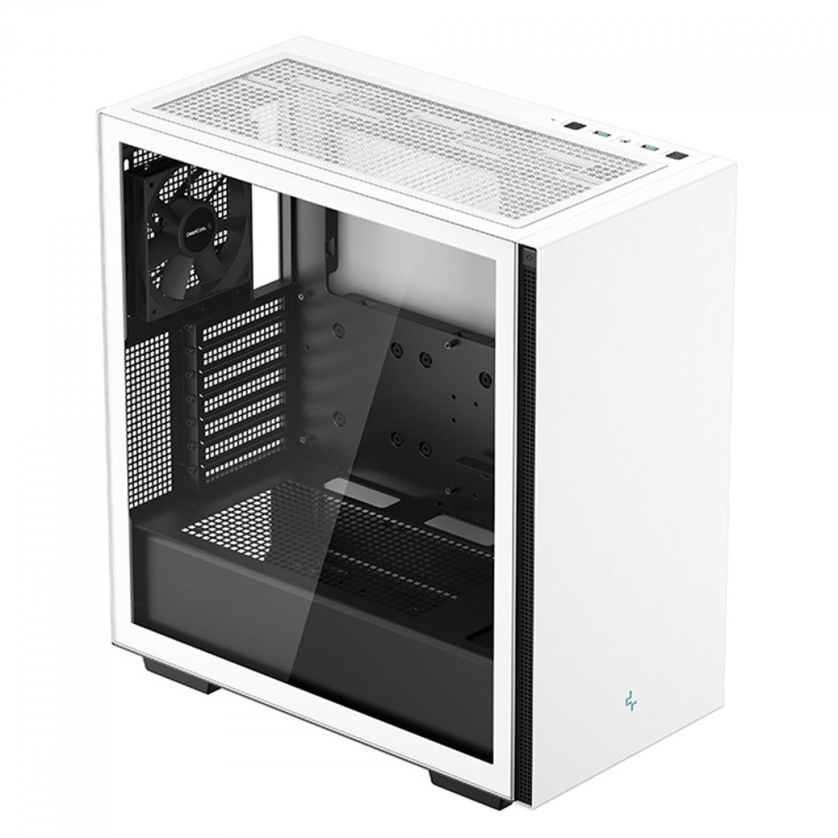Gabinete Gamer DeepCool CH510 WH, Mid Tower, Vidro Temperado, Sem Fonte, Com 1 Fan, White, R-CH510-WHNNE1-G-1