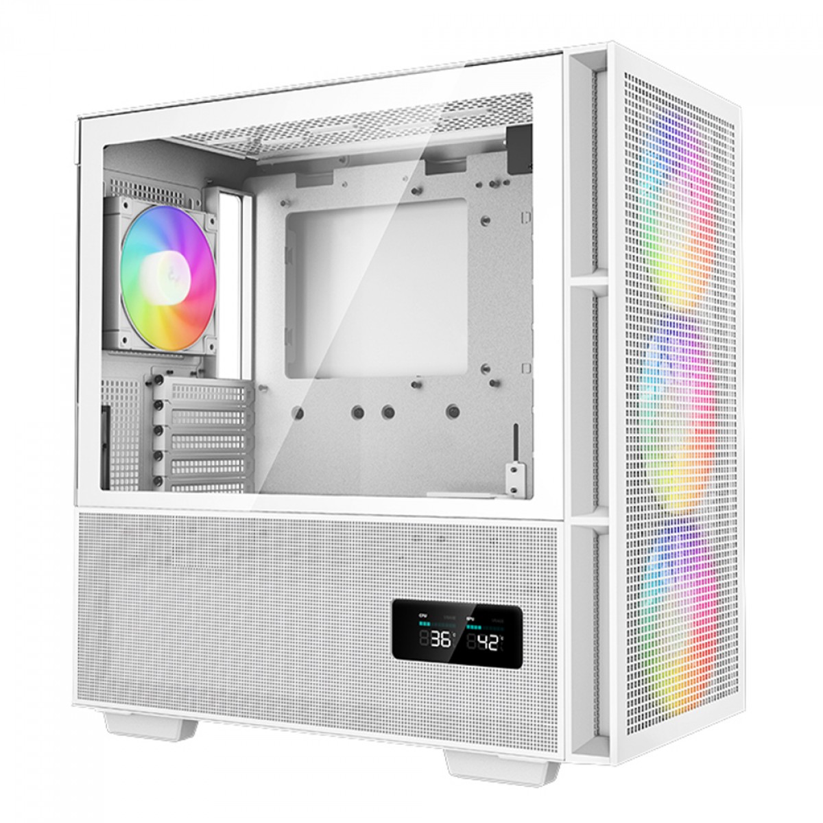 Gabinete Gamer DeepCool CH560 Digital WH, Mid Tower, Vidro Temperado, E-ATX, White, Sem Fonte, Com 4 Fans ARGB, R-CH560-WHAPE4D-G-1