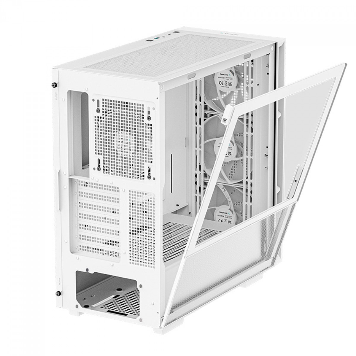 Gabinete Gamer DeepCool CH560, Mid Tower, Vidro Temperado, E-ATX, White, Sem Fonte, Com 4 Fans ARGB, R-CH560-WHAPE4-G-1