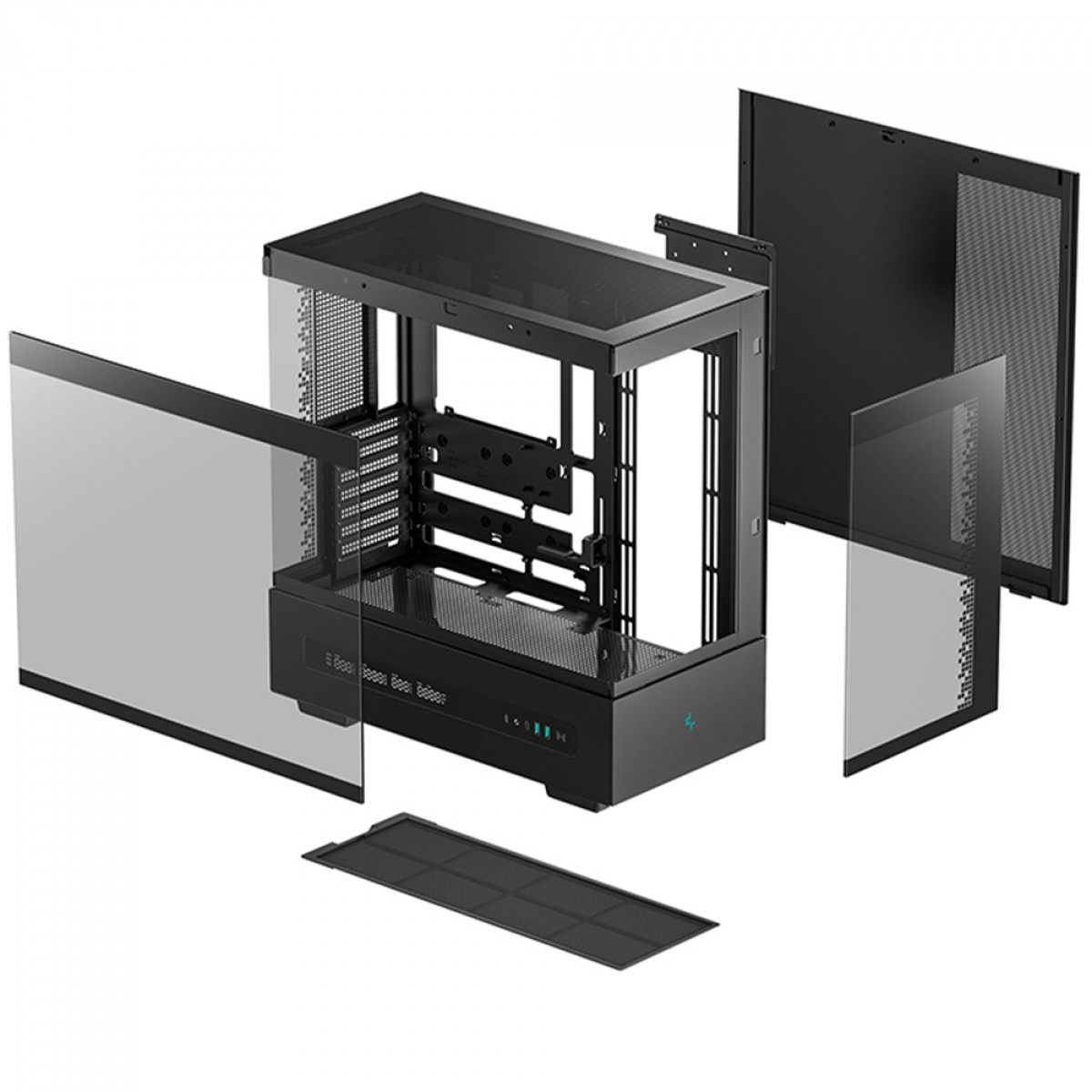 Gabinete Gamer DeepCool CH690 Digital, Mid Tower, Vidro Temperado, ATX, Sem Fonte, Sem Fans, Preto, R-CH690-BKNNA0D-G-1