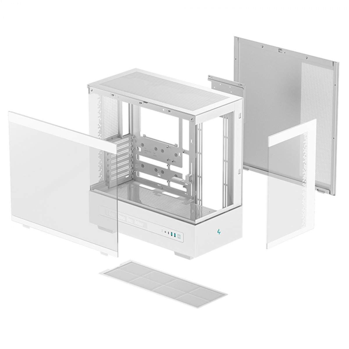 Gabinete Gamer DeepCool CH690 Digital WH, Mid Tower, Vidro Temperado, ATX, Sem Fonte, Sem Fans, Branco, R-CH690-WHNNA0D-G-1