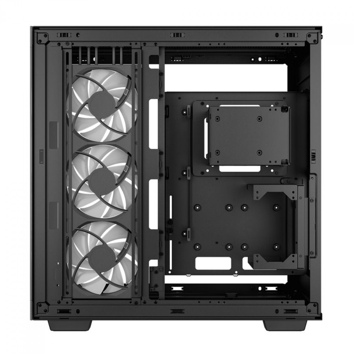 Gabinete Gamer DeepCool CH780, Full Tower, Vidro Temperado, E-ATX, Black, Sem Fonte, Com 3 Fans ARGB, CH780-BKADE41-G-1