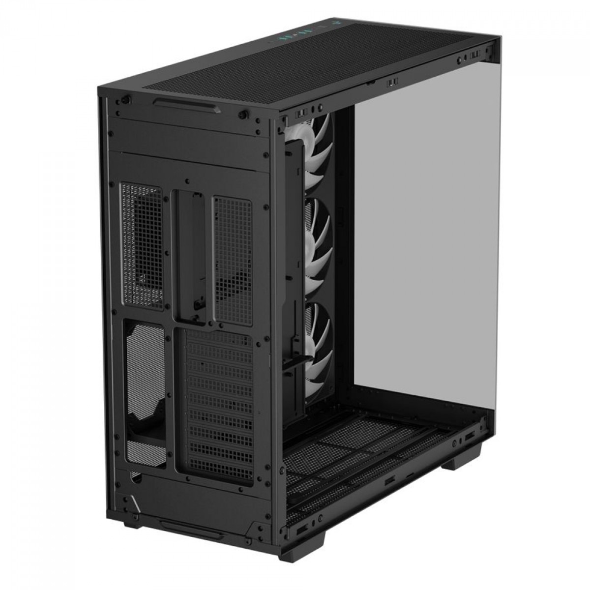 Gabinete Gamer DeepCool CH780, Full Tower, Vidro Temperado, E-ATX, Black, Sem Fonte, Com 3 Fans ARGB, CH780-BKADE41-G-1