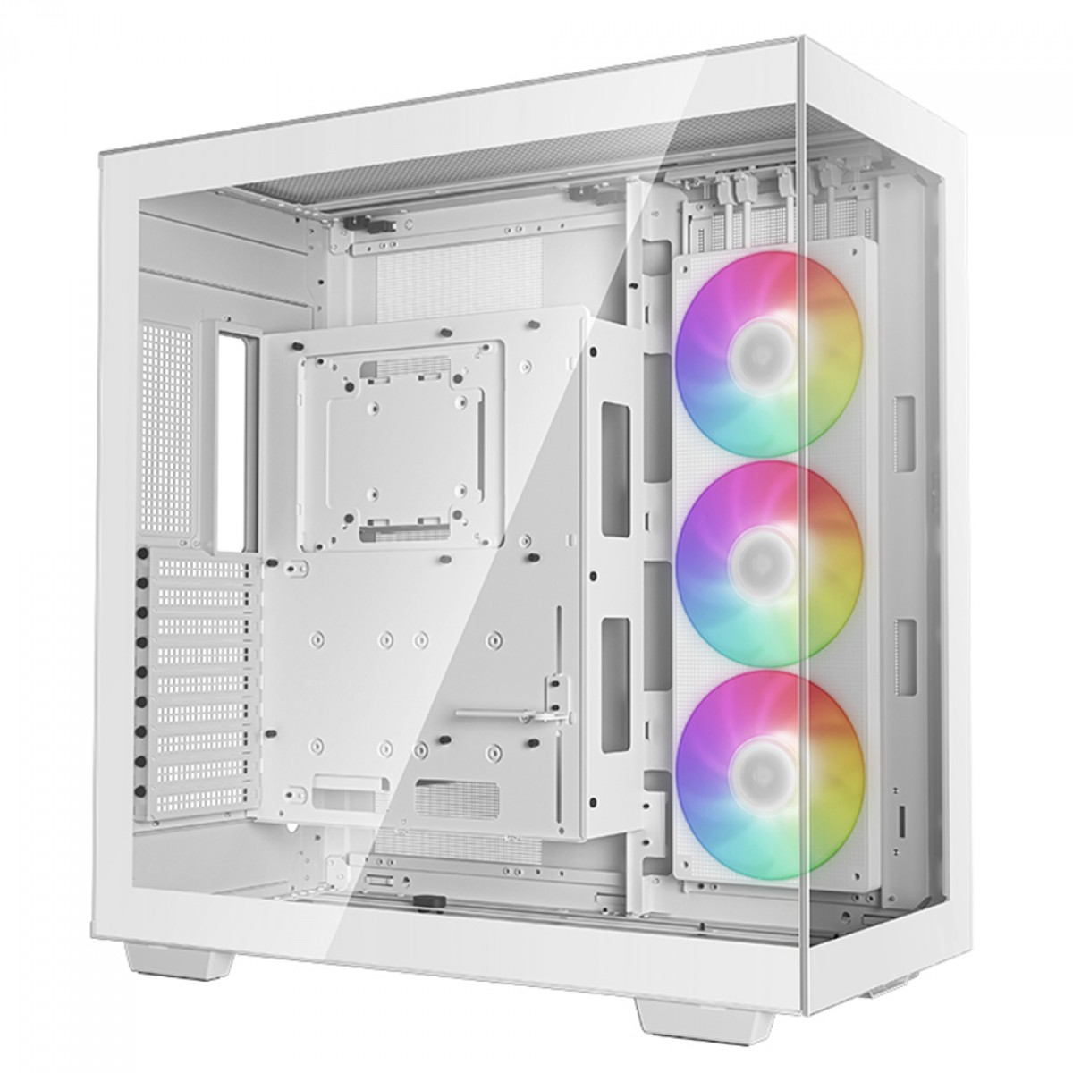 Gabinete Gamer DeepCool CH780 WH, Full Tower, Vidro Temperado, E-ATX, White, Sem Fonte, Com 3 Fans ARGB, R-CH780-WHADE41-G-1