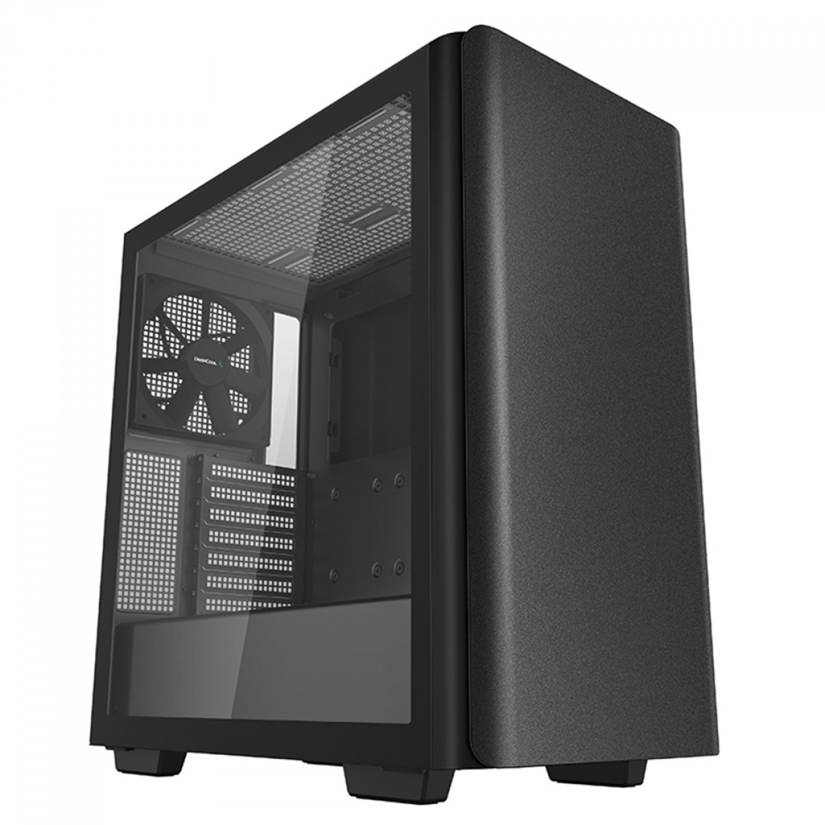 Gabinete Gamer DeepCool CK500, Black, Mid Tower, Vidro Temperado, E-ATX, Sem Fonte, Com 2 Fans, R-CK500-BKNNE2-G-1
