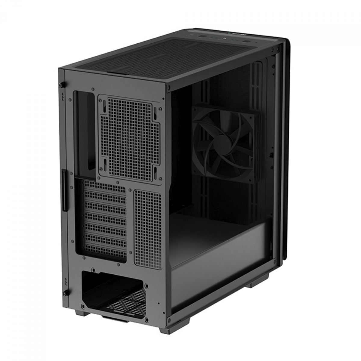 Gabinete Gamer DeepCool CK500, Black, Mid Tower, Vidro Temperado, E-ATX, Sem Fonte, Com 2 Fans, R-CK500-BKNNE2-G-1