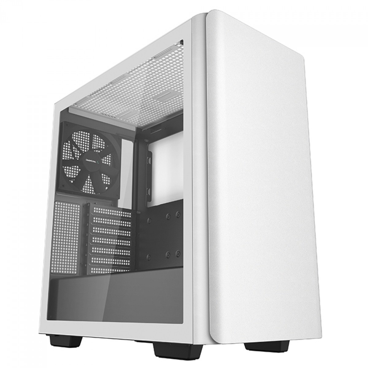 Gabinete Gamer DeepCool CK500 WH, White, Mid Tower, Vidro Temperado, E-ATX, Sem Fonte, Com 2 Fans, R-CK500-WHNNE2-G-1