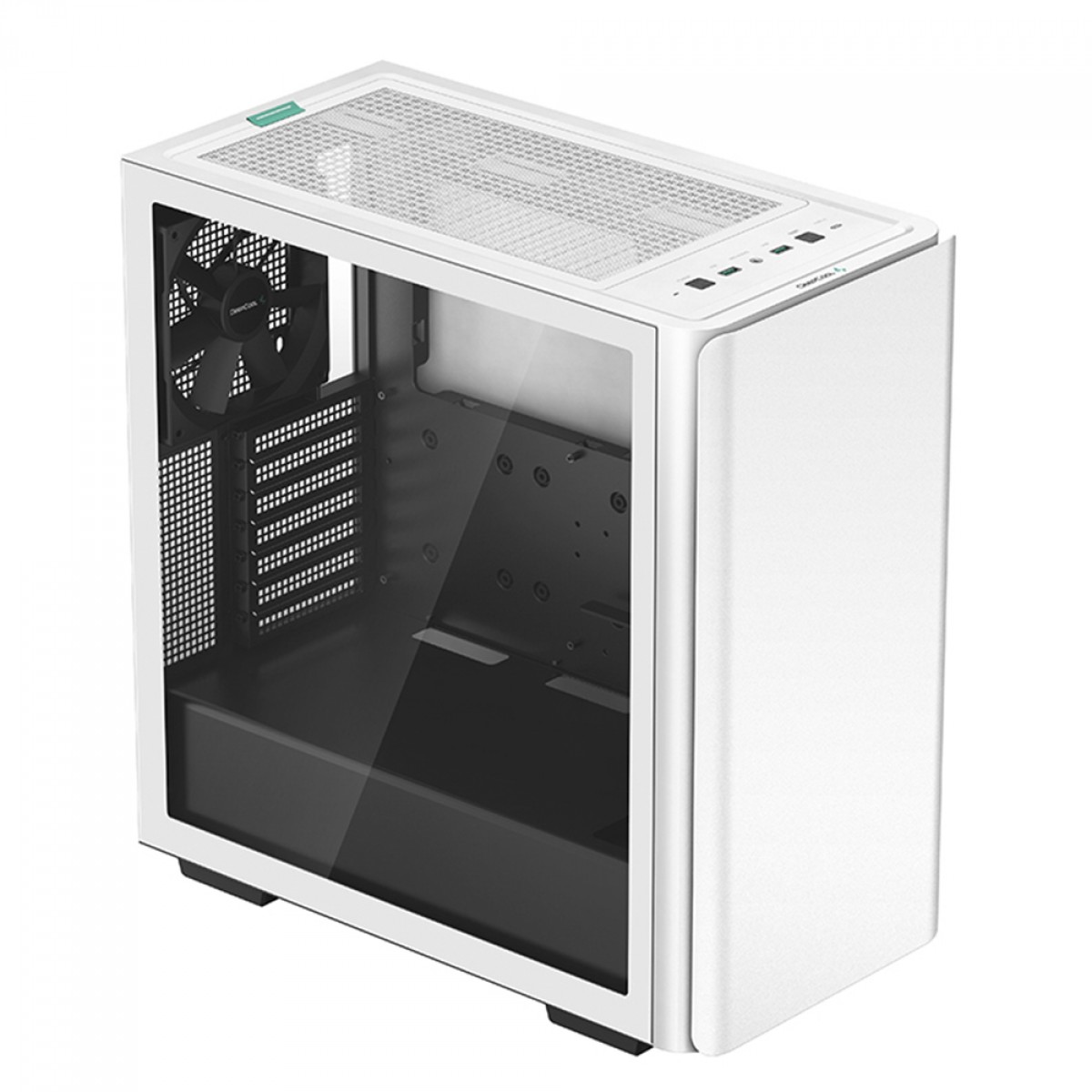 Gabinete Gamer DeepCool CK500 WH, White, Mid Tower, Vidro Temperado, E-ATX, Sem Fonte, Com 2 Fans, R-CK500-WHNNE2-G-1