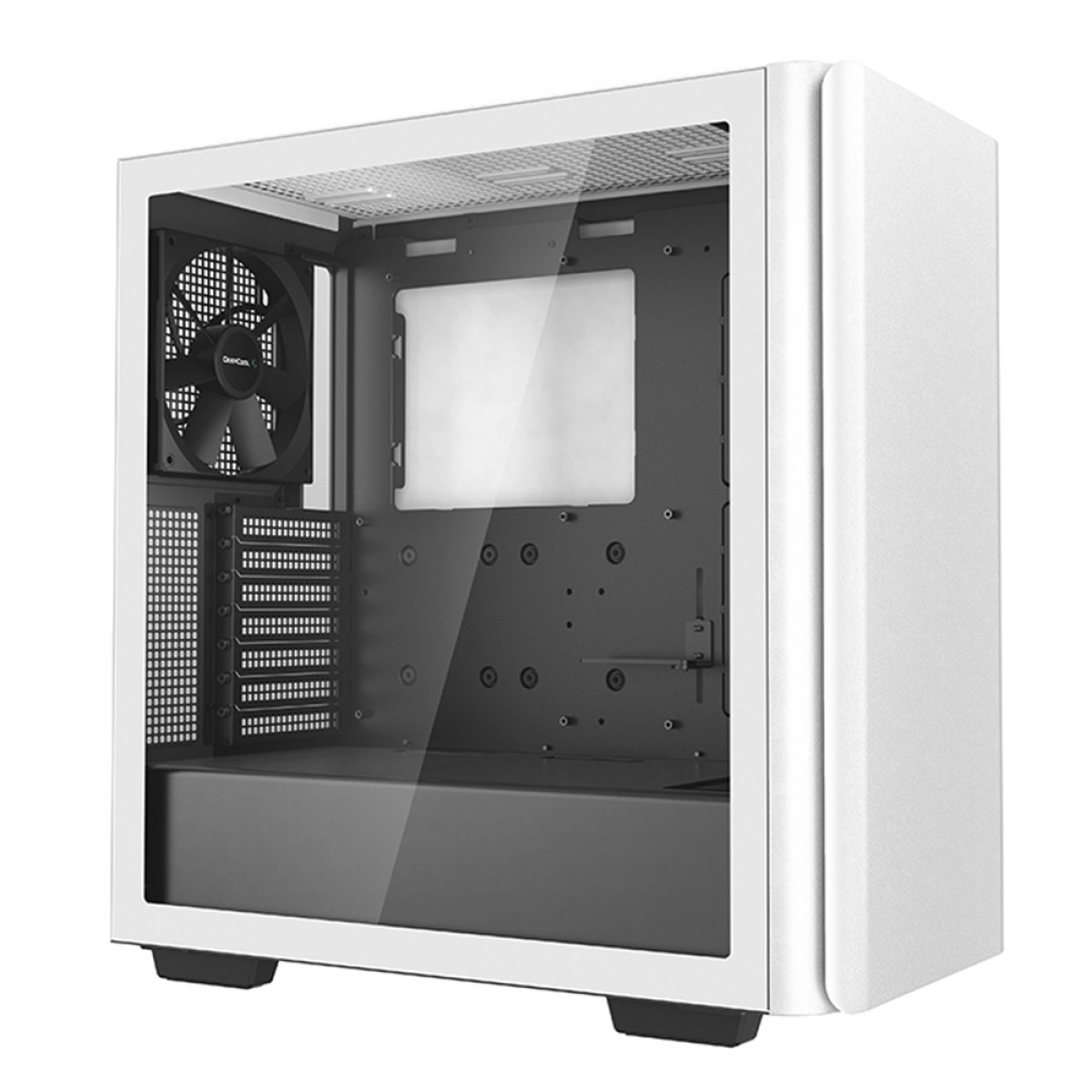 Gabinete Gamer DeepCool CK500 WH, White, Mid Tower, Vidro Temperado, E-ATX, Sem Fonte, Com 2 Fans, R-CK500-WHNNE2-G-1