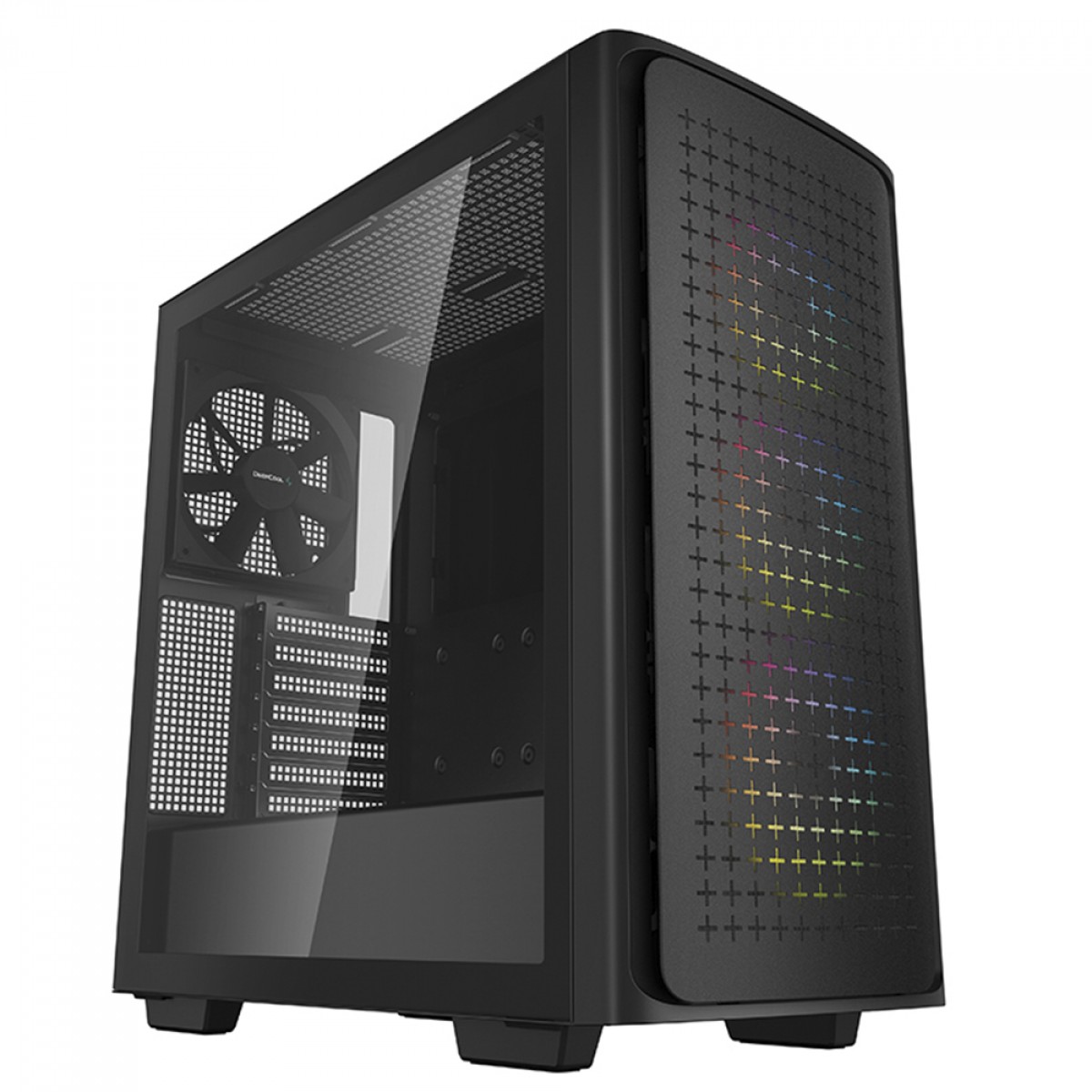 Gabinete Gamer DeepCool CK560, Black, Mid Tower, Vidro Temperado, E-ATX, Sem Fonte, Com 4 Fans, R-CK560-BKAAE4-G-1
