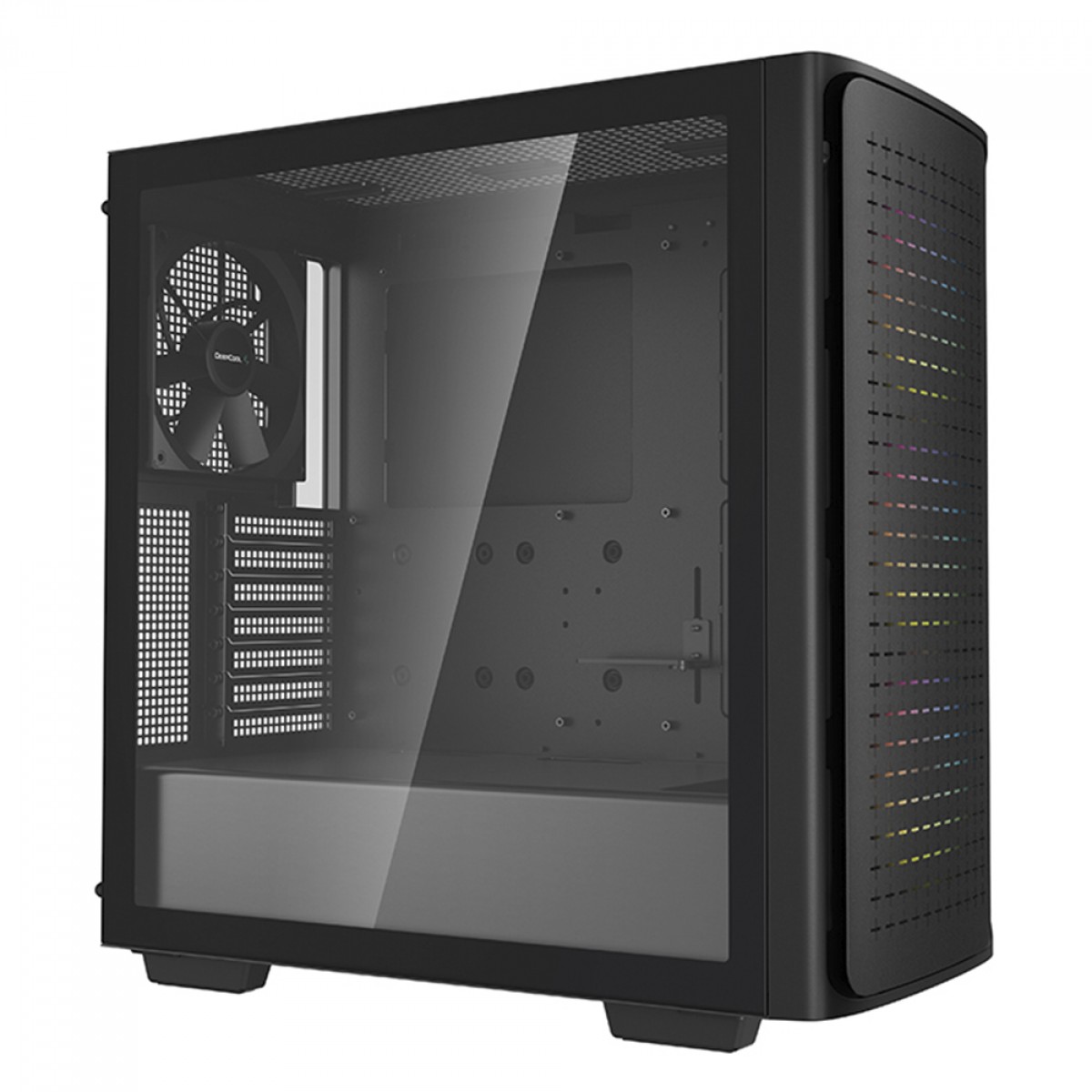 Gabinete Gamer DeepCool CK560, Black, Mid Tower, Vidro Temperado, E-ATX, Sem Fonte, Com 4 Fans, R-CK560-BKAAE4-G-1