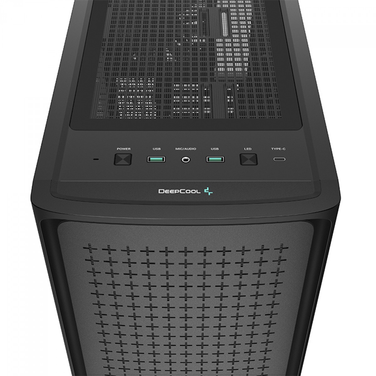 Gabinete Gamer DeepCool CK560, Black, Mid Tower, Vidro Temperado, E-ATX, Sem Fonte, Com 4 Fans, R-CK560-BKAAE4-G-1