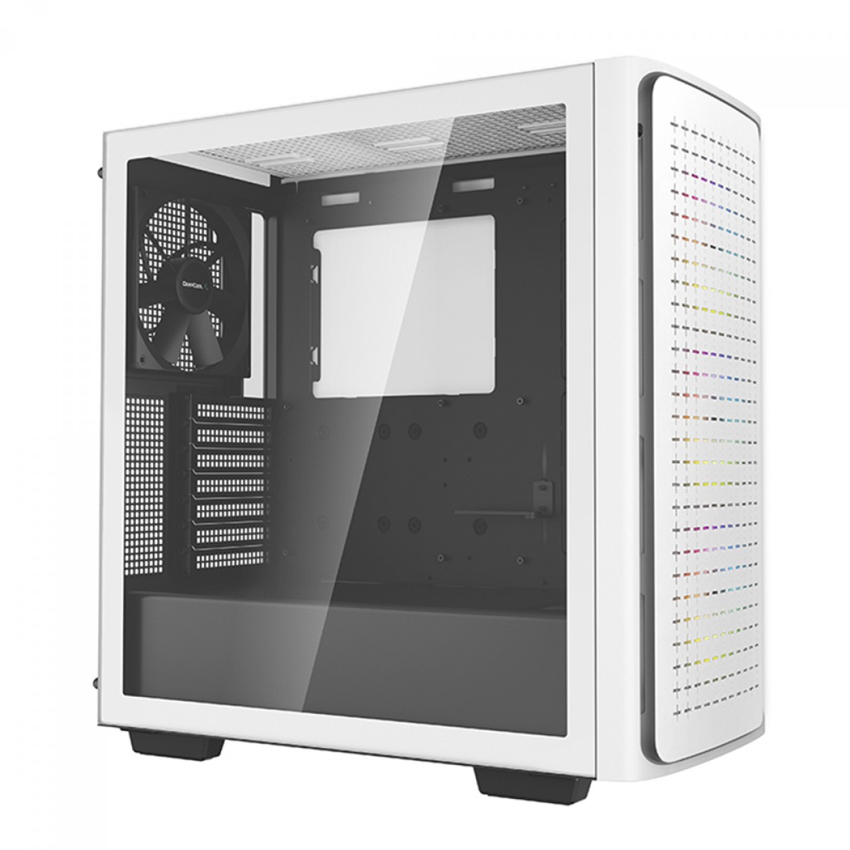 Gabinete Gamer DeepCool CK560 WH, White, Mid Tower, Vidro Temperado, E-ATX, Sem Fonte, Com 4 Fans, R-CK560-WHAAE4-G-1