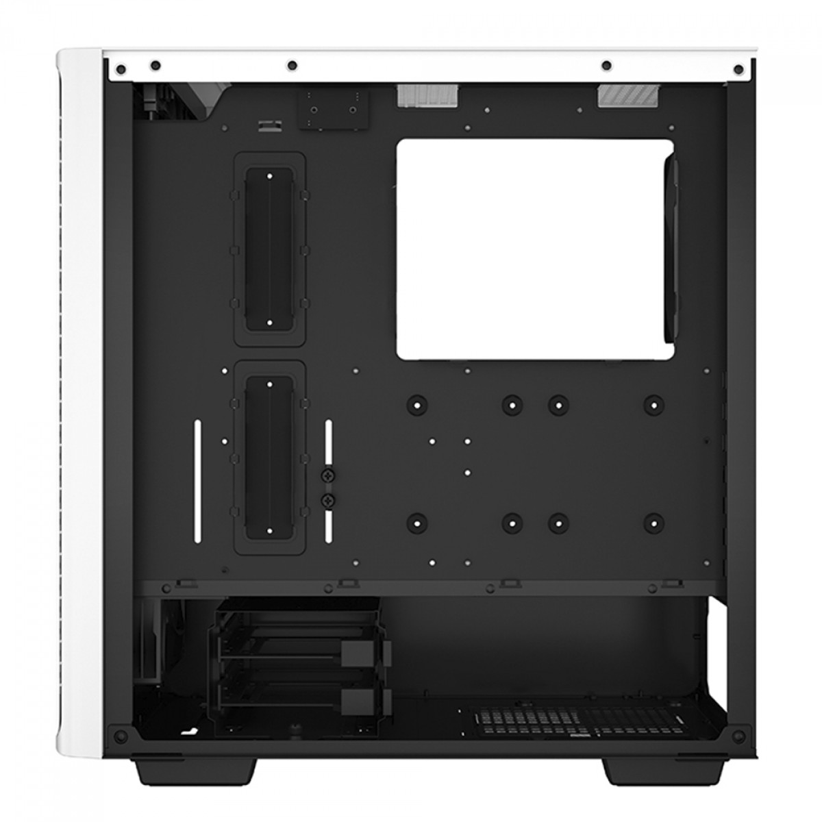 Gabinete Gamer DeepCool CK560 WH, White, Mid Tower, Vidro Temperado, E-ATX, Sem Fonte, Com 4 Fans, R-CK560-WHAAE4-G-1