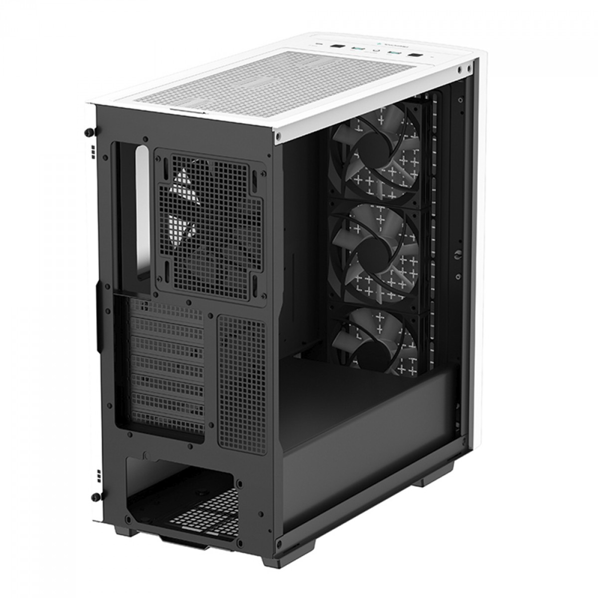 Gabinete Gamer DeepCool CK560 WH, White, Mid Tower, Vidro Temperado, E-ATX, Sem Fonte, Com 4 Fans, R-CK560-WHAAE4-G-1