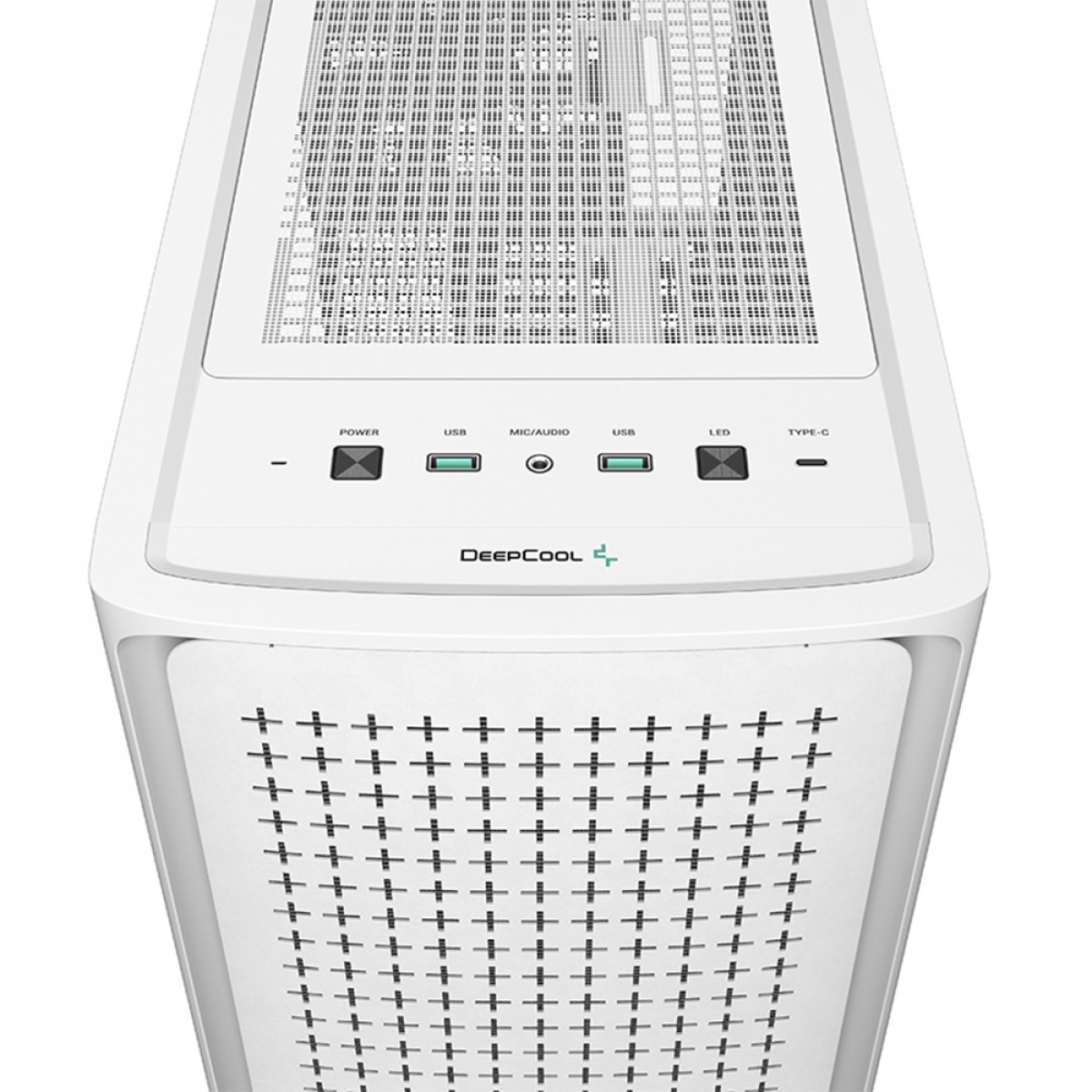 Gabinete Gamer DeepCool CK560 WH, White, Mid Tower, Vidro Temperado, E-ATX, Sem Fonte, Com 4 Fans, R-CK560-WHAAE4-G-1