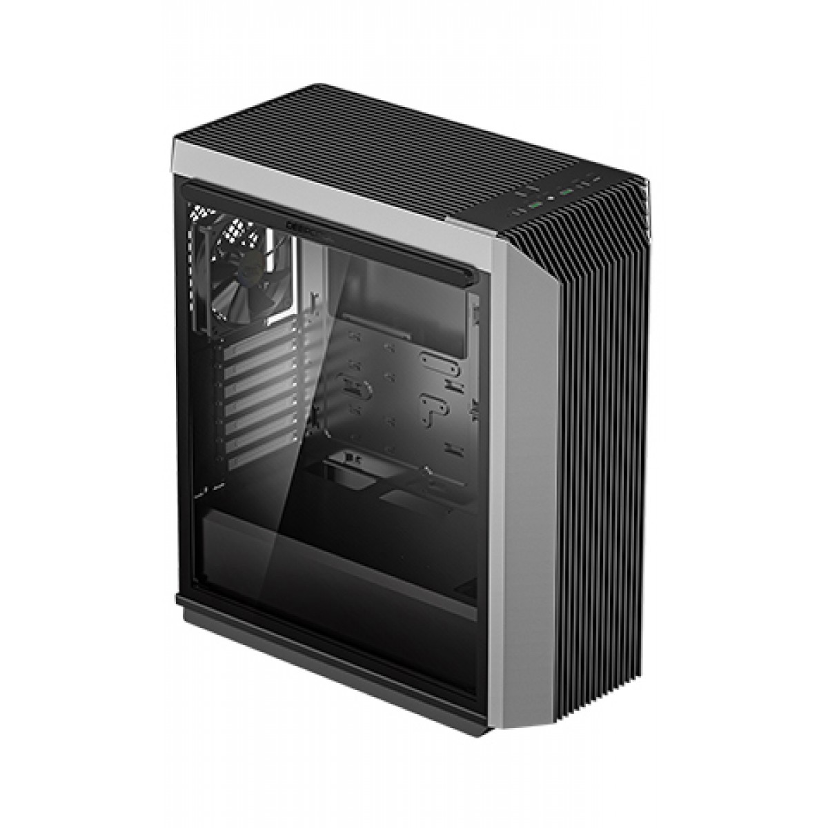 Gabinete Gamer DeepCool, CL500, Mid Tower, Vidro Temperado, Black, Sem Fonte, Sem Fan, R-CL500-BKNMA0N-C-1