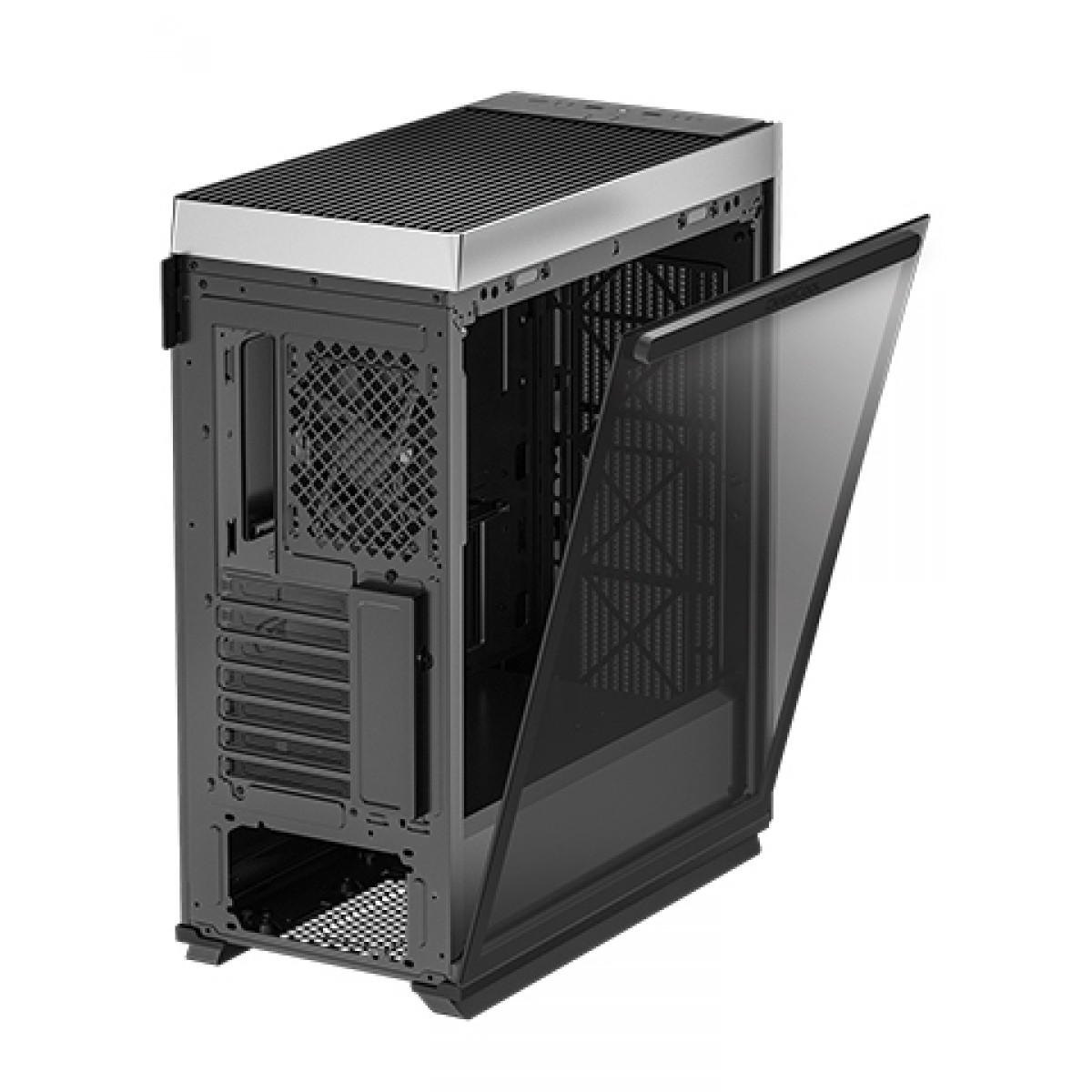 Gabinete Gamer DeepCool, CL500, Mid Tower, Vidro Temperado, Black, Sem Fonte, Sem Fan, R-CL500-BKNMA0N-C-1