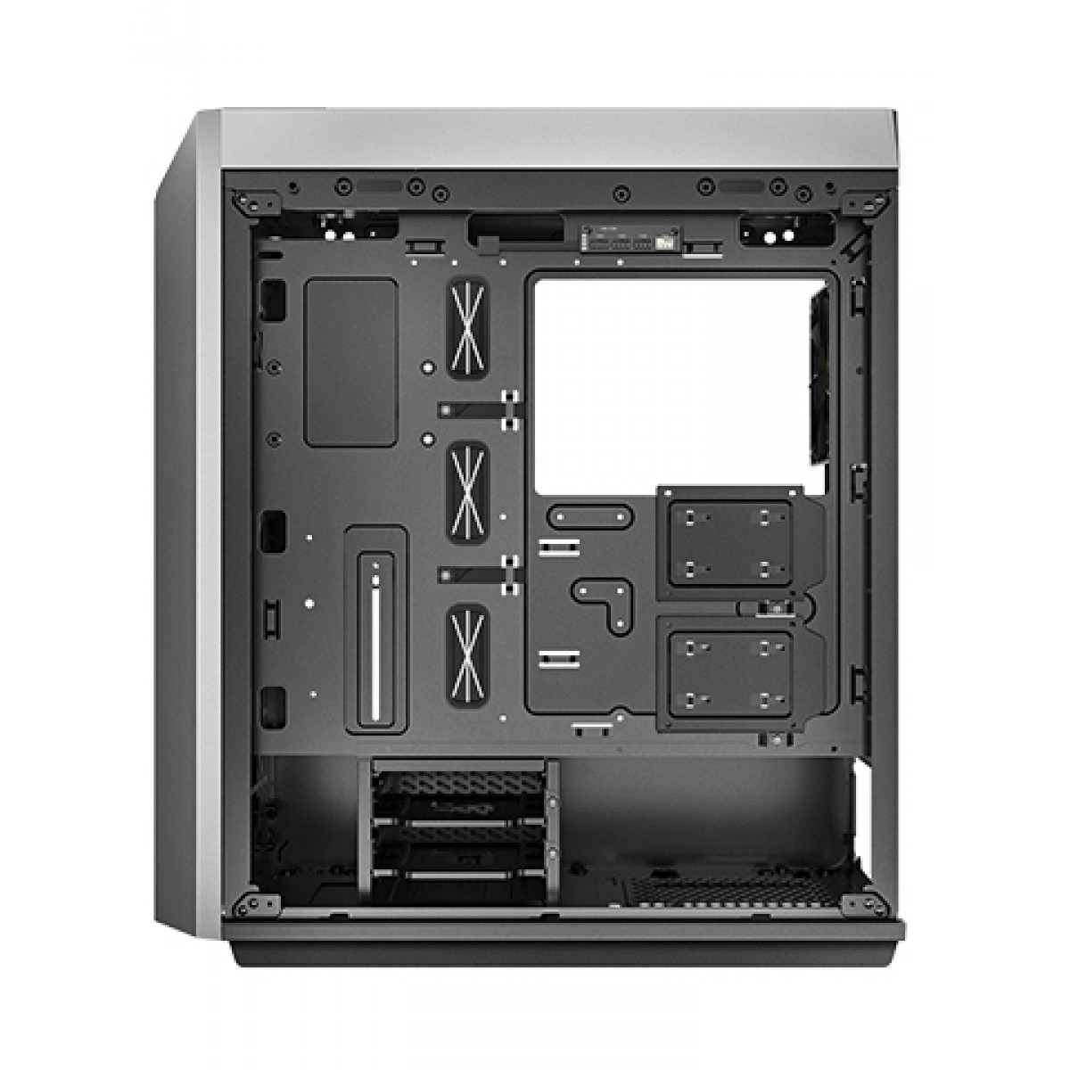 Gabinete Gamer DeepCool, CL500, Mid Tower, Vidro Temperado, Black, Sem Fonte, Sem Fan, R-CL500-BKNMA0N-C-1