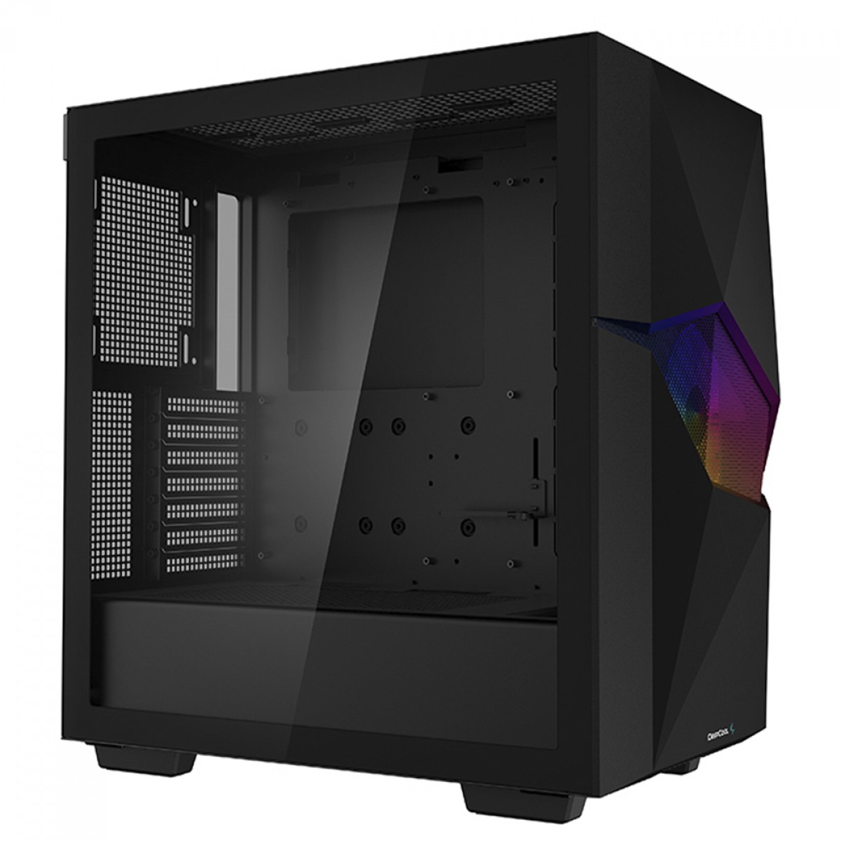 Gabinete Gamer DeepCool Cyclops, Mid Tower, Vidro Temperado, E-ATX, Black, Sem Fonte, Com 1 Fans, R-BKAAE1-C-1