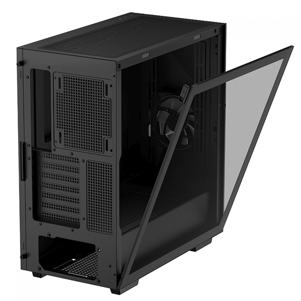Gabinete Gamer DeepCool Cyclops, Mid Tower, Vidro Temperado, E-ATX, Black, Sem Fonte, Com 1 Fans, R-BKAAE1-C-1