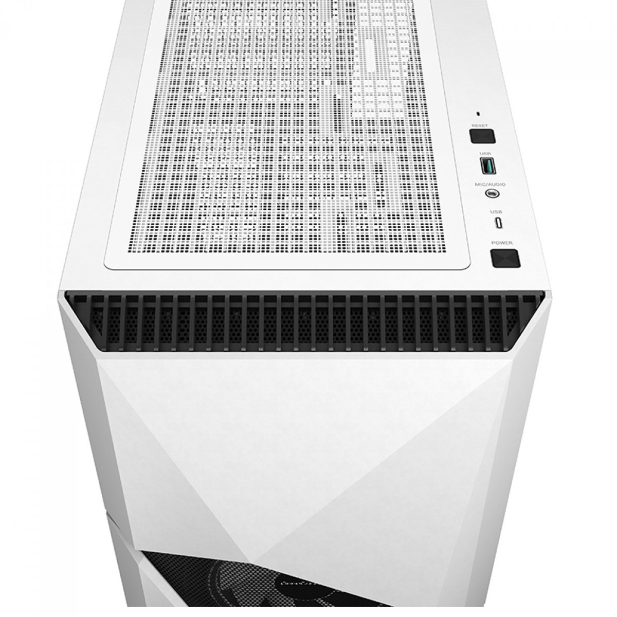 Gabinete Gamer DeepCool Cyclops WH, Mid Tower, Vidro Temperado, E-ATX, White, Sem Fonte, Com 1 Fans, R-WHAAE1-C-1