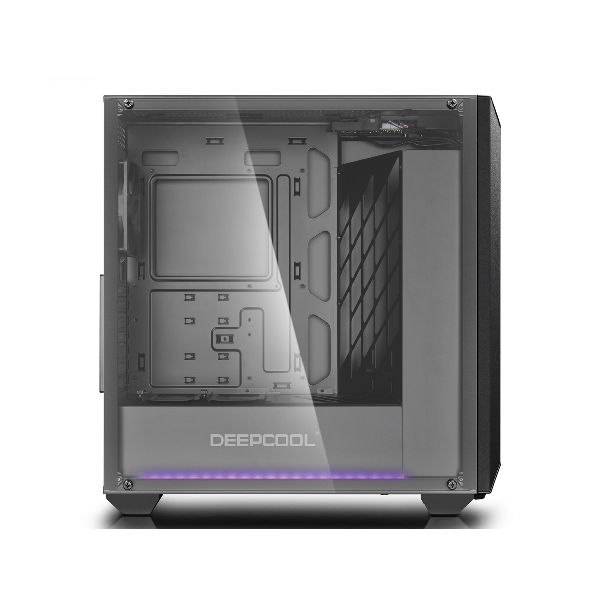 Gabinete Gamer DeepCool Earlkase RGB, Mid Tower, Com 2 Fans, Vidro Temperado, Black, Sem Fonte, EARLKASERGB