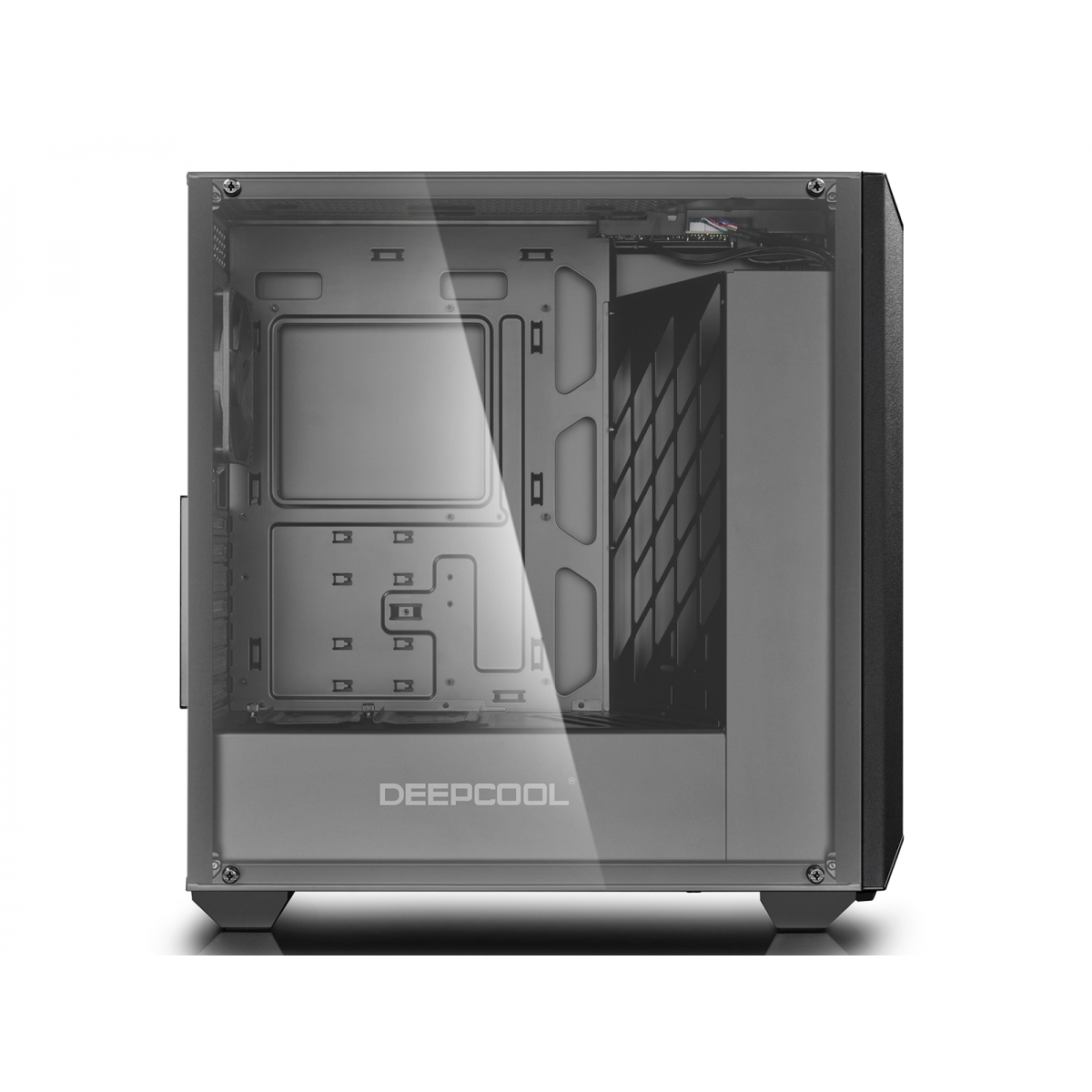 Gabinete Gamer DeepCool Earlkase RGB, Mid Tower, Com 2 Fans, Vidro Temperado, Black, Sem Fonte, EARLKASERGB