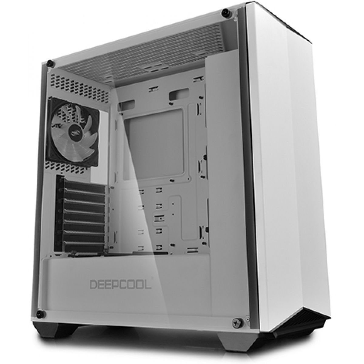Gabinete Gamer DeepCool Earlkase RGB WH, Mid Tower, Com 2 Fans, Vidro Temperado, White, Sem Fonte, EARLKASERGBWH
