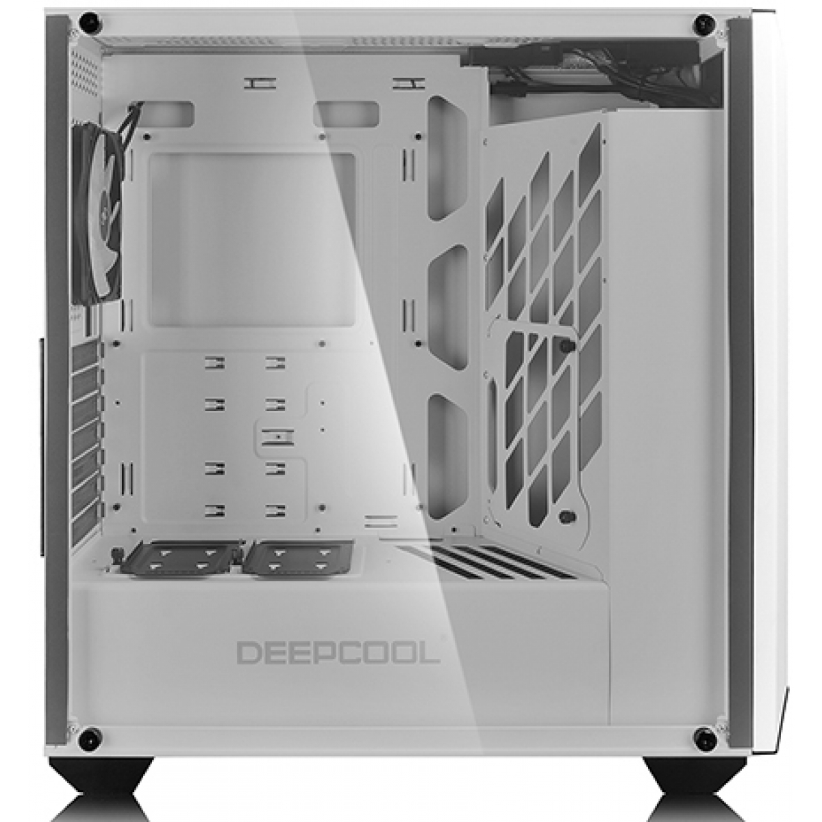 Gabinete Gamer DeepCool Earlkase RGB WH, Mid Tower, Com 2 Fans, Vidro Temperado, White, Sem Fonte, EARLKASERGBWH