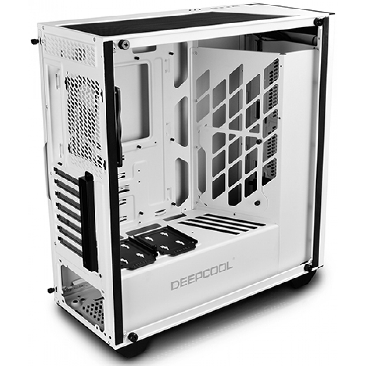 Gabinete Gamer DeepCool Earlkase RGB WH, Mid Tower, Com 2 Fans, Vidro Temperado, White, Sem Fonte, EARLKASERGBWH
