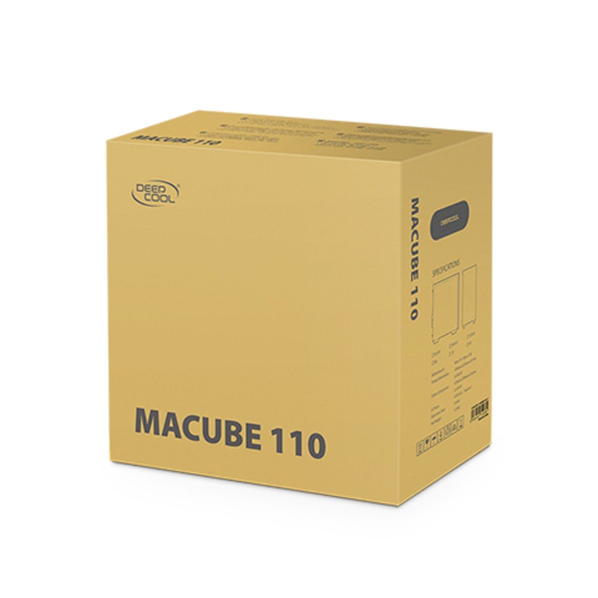 Gabinete Gamer DeepCool Macube 110, Mid Tower, Vidro Temperado, Black, Sem Fonte, Com 1 Fan, R-MACUBE110-BKNGM1N-G-1