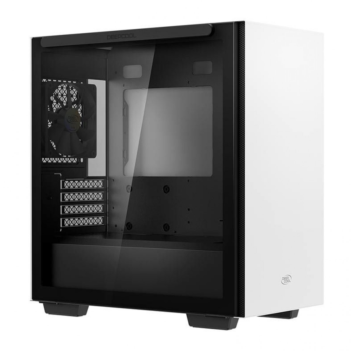 Gabinete Gamer DeepCool Macube 110, Mid Tower, Vidro Temperado, White, Sem Fonte, Sem Fan, R-MACUBE110-WHNGM0N-B-1