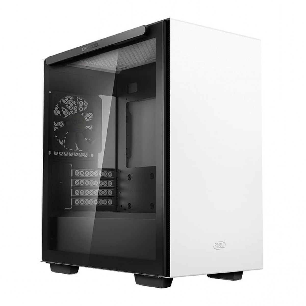 Gabinete Gamer DeepCool Macube 110, Mid Tower, Vidro Temperado, White, Sem Fonte, Sem Fan, R-MACUBE110-WHNGM0N-B-1