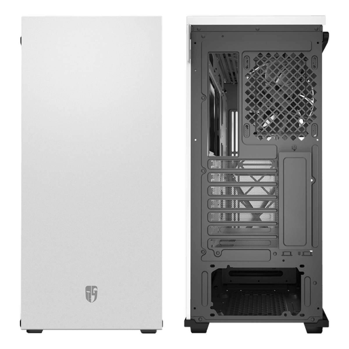 Gabinete Gamer DeepCool, Macube 310, Mid Tower, Vidro Temperado, White, Sem Fonte, Sem Fan, GS-ATX-MACUBE310-WHG0P